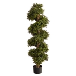 Product: Nearly Natural 46in. Boxwood Spiral Topiary Artificial Tree