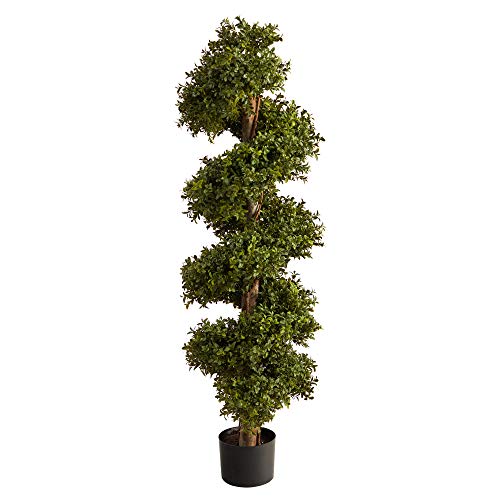 Product: Nearly Natural 46in. Boxwood Spiral Topiary Artificial Tree