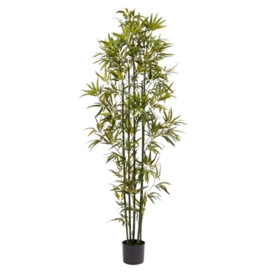 Product: Artificial Bamboo Tree - 6FT Fake Plant with Adjustable Leaves and Pot - Faux Plants Indoor for Home, Restaurant, or Office Décor by Pure Garden