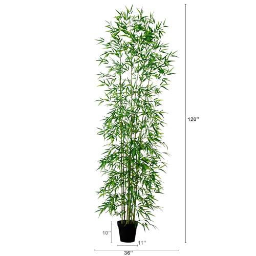 Product: Nearly Natural 10ft. Artificial Green Bamboo Tree