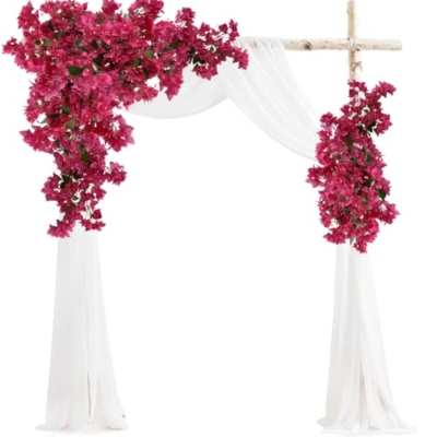 Silky Flower Store Artificial Bougainvillea Flower Stems, Silk Long Branches Fuchsia, Pack of 16, 31in 11 11 Product: haplous Pack of 16 - Artificial Bougainvillea Flower Stems Silk Bougainvillea Long Branches Full Blossoms for Home Wedding Table Centerpiece Shower Event Backdrop Indoor Outdoor Decorations (Fuchsia)
