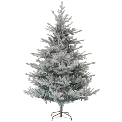 Product: HOMCOM 6ft Nordic Pine Artificial Christmas Tree with 795 Snow Flocked Tips, Foldable Metal Stand, Easy Assembly, Hinged Xmas Tree for Home Office Holiday