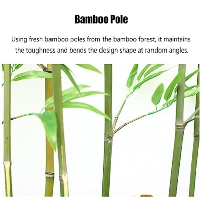 Silky Flower Store Artificial Bamboo Tree with Wood Base, Indoor Outdoor Faux Bamboo Decor, Feng Shui Landscaping Plant, 1.8m High 11 11 Product: Greenery Plant Artificial Plant Faux Bamboo Plant, Artificial Bamboo Tree with Wood Base, Indoor Space Partition Screen Outdoor Landscaping Fence, Feng Shui Decor(1.8m High,100cm/39.4in - 16 Banboo)