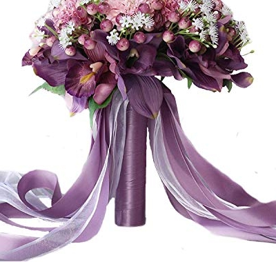 Silky Flower Store Handmade Silk Bridal Bouquet, Wedding Bridesmaids Bouquet, Hydrangea Iris Rose Berries, 28cm 3Pc 8 8 Product: GQYPHFRY Handmade Romantic Wedding Bouquet, Bridal Bouquet Artificial 3Pc Set Silk Wedding Bouquet Artificial Hydrangea Iris Rose Wedding Flowers, Bridal Holding Bouquets