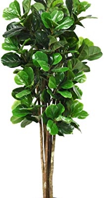 Product: FANTASK 6FT Artificial Fake Fig Tree Greenery Plants in Nursery Pot, Decorative Indoor & Outdoor Fiddle Leaf Trees for Home Office Lobby