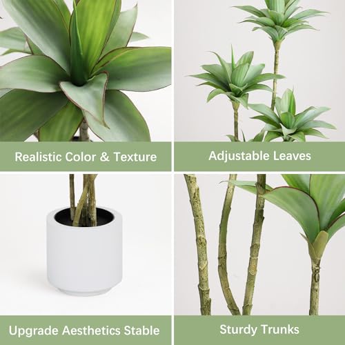 Silky Flower Store Artificial Tree Water Lilies 5 Heads Potted Faux Floor Plant, Indoor Outdoor Home Decor, 5.1 Ft 2 2 Product: Waoops Artificial Trees 5.1 Ft Water Lilies with 5 Heads Potted Faux Floor Plants for Living Room Decor Fake Silk Plants for Home Decor Indoor Office Garden Outdoor Tree