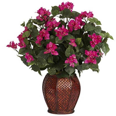 Product: Nearly Natural Bougainvillea with Vase Silk Plant