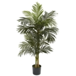 Product: Nearly Natural 5ft. Golden Cane Palm Artificial Tree, Green