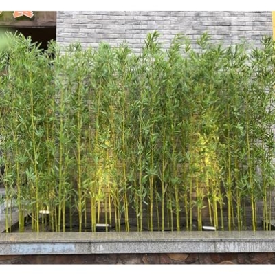Product: Outdoor Artificial Bamboo Tree 3 4 5 ft 6 6.5 7 foot Tall, Fake Bamboo Silk Faux Tree Plant with Leaves for Garden Fence Privacy Decor Screen Courtyard Entrance ( Color : 10 Bamboo , Size : 1.8m/5.9ft