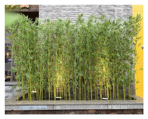 Product: Outdoor Artificial Bamboo Tree 3 4 5 ft 6 6.5 7 foot Tall, Fake Bamboo Silk Faux Tree Plant with Leaves for Garden Fence Privacy Decor Screen Courtyard Entrance ( Color : 10 Bamboo , Size : 1.8m/5.9ft