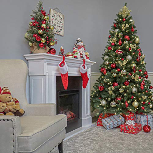 Product: National Tree Company Artificial Full Christmas Tree, Green, North Valley Spruce, Includes Stand, 7.5 Feet