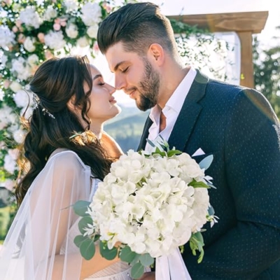Product: Auihiay 104 PCS Artificial Hydrangea Flowers, Silk Hydrangea Artificial Flowers Heads with Stems, Full Hydrangea Flowers for Wedding Centerpieces, Home Garden Party Decor (Ivory)