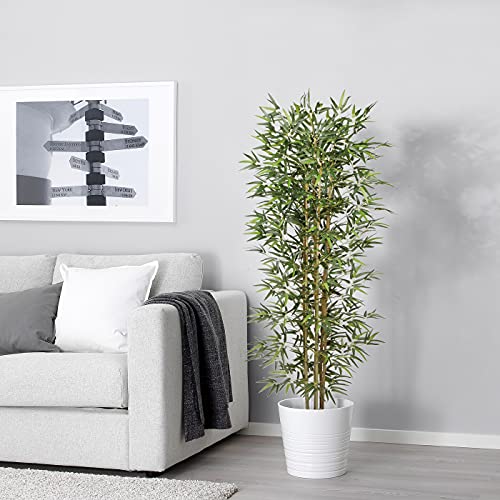 Silky Flower Store Artificial Bamboo Silk Tree, Faux Indoor Outdoor Greenery, 6ft 72 Inch 3 3 Product: Artificial Bamboo Silk Tree 6ft Fake Greenery Plants in Pot 72 Inch for Home Office Indoor Outdoor Decor