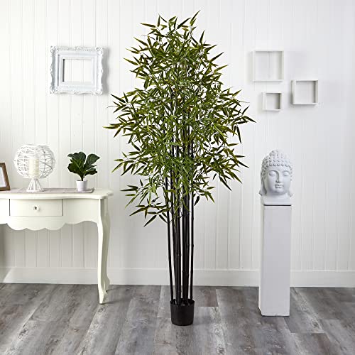 Product: Nearly Natural Black Bamboo Tree x 9 with 1470 Leaves UV Resistant (Indoor/Outdoor)