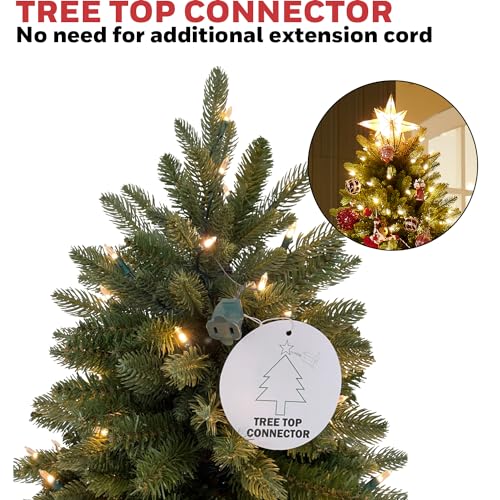 Product: Honeywell 7.5 ft Pre-Lit Artificial Christmas Tree, Regal Fir Xmas Tree with 700 Color Changing LED, 2569 PE/PVC Tips, Tree Top Connector, Entire Tree UL Certified