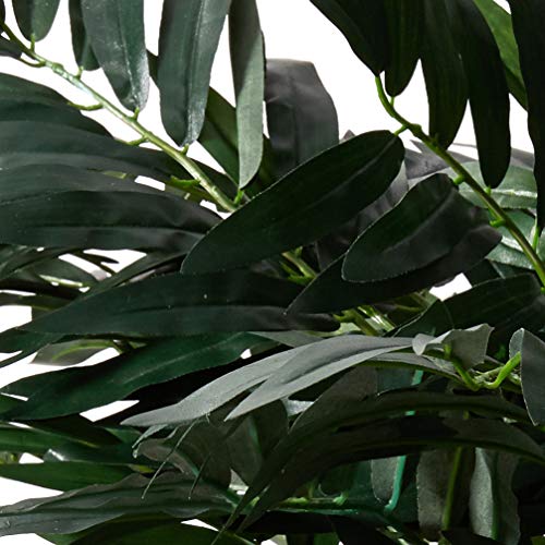 Product: Nearly Natural Bamboo Palm with Wicker Basket Silk Plant