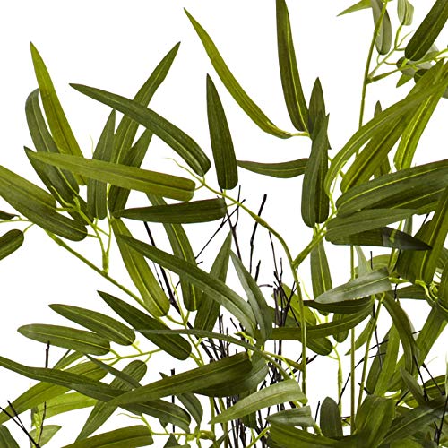 Product: Nearly Natural 5417 Black Bamboo Tree, 4-Feet, Green, 9" x 9" x 55"