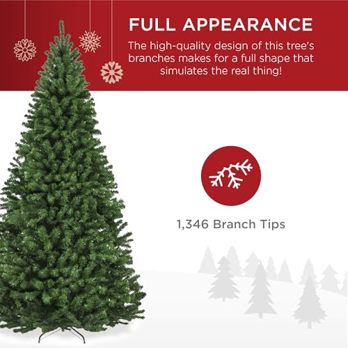 Silky Flower Store Artificial Christmas Tree, Best Choice Products Unlit Realistic Spruce, Dense Branches, Metal Base, 7.5ft 2 2 Product: Best Choice Products Artificial Christmas Tree, 7.5ft Premium Unlit Realistic Spruce Holiday Décor w/Dense Branches, Easy Assembly, Metal Base