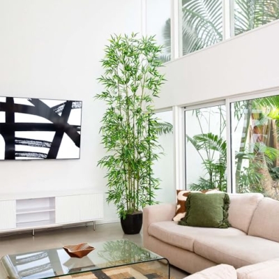 Product: Nearly Natural 10ft. Artificial Green Bamboo Tree