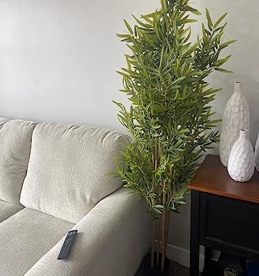 Product: Happygrill Artificial Bamboo Tree, Greenery Plants in Nursery Pot, Decorative Fake Trees Artificial Trees for Home Decor Indoor,Office, Entryway, 5Ft High