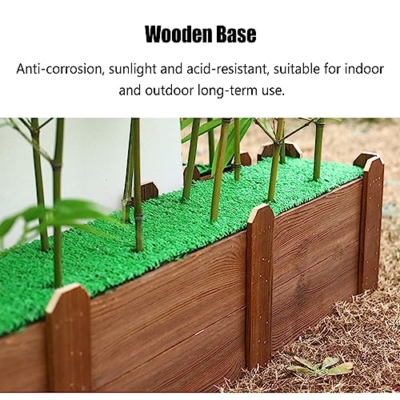 Silky Flower Store Artificial Bamboo Tree with Wood Base, Indoor Outdoor Faux Bamboo Decor, Feng Shui Landscaping Plant, 1.8m High 9 9 Product: Greenery Plant Artificial Plant Faux Bamboo Plant, Artificial Bamboo Tree with Wood Base, Indoor Space Partition Screen Outdoor Landscaping Fence, Feng Shui Decor(1.8m High,100cm/39.4in - 16 Banboo)