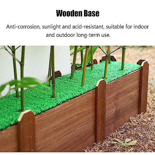 Silky Flower Store Artificial Bamboo Tree with Wood Base, Indoor Outdoor Faux Bamboo Decor, Feng Shui Landscaping Plant, 1.8m High 2 2 Product: Greenery Plant Artificial Plant Faux Bamboo Plant, Artificial Bamboo Tree with Wood Base, Indoor Space Partition Screen Outdoor Landscaping Fence, Feng Shui Decor(1.8m High,100cm/39.4in - 16 Banboo)