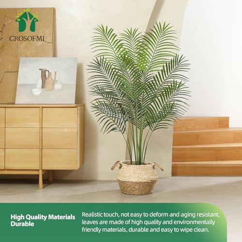 Product: Artificial Areca Palm Plant 5Ft Fake Tropical Palm Tree, Perfect Faux Dypsis Lutescens Plants in Pot for Indoor Outdoor House Home Office Garden Modern Decoration Housewarming Gift,1Pcs