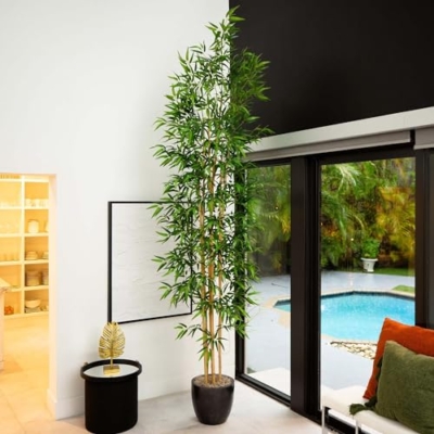 Product: Nearly Natural 10ft. Artificial Bamboo Tree with Real Bamboo Trunks