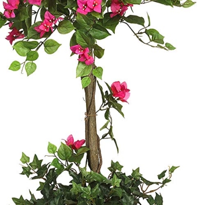 Product: Nearly Natural 5228 Mini Bougainvillea Topiary Beauty, 5-Feet,9" x 9" x 62.5" , Green