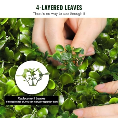 Product: VEVOR Artificial Boxwood Spiral Topiary Trees, 3ft Tall (2 Pieces) Faux Plant Outdoor, All-Year Green Fake Plant with Replaceable Leaves for Decorative/Indoor/Porch/Garden