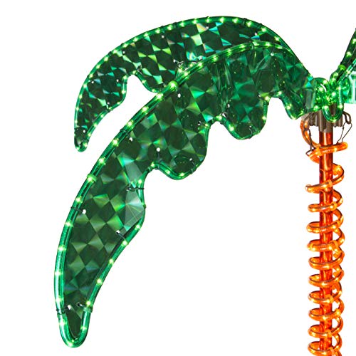 Product: LED Deluxe Rope Light Palm Tree - Green - 7' Deluxe LED Lighted Palm Tree