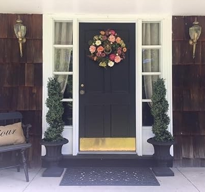 Product: 3ft Artificial Spiral Boxwood Topiary Trees Faux Plants Outdoor Front Porch Decor (2 Pack Lush)