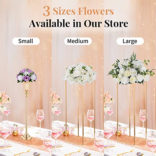 Silky Flower Store Lilac White Artificial Flower Wedding Centrepieces, NUPTIO Rose Ball Table Decor, 10 Pcs 9.5in Diameter 5 5 Product: NUPTIO Flower Wedding Centrepieces for Tables - 10 Pcs 9.5in Diameter Lilac & White Artificial Flowers Rose Ball for Centerpieces Table - Fake Rose Arrangements for Weddings Birthday Party Decor