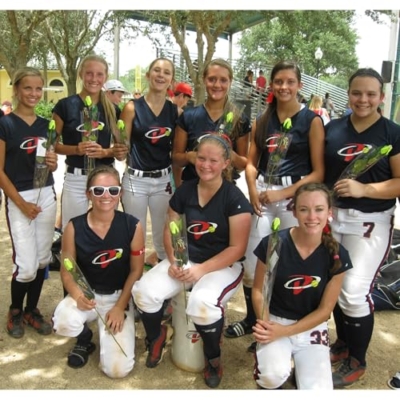 Product: Softball Rose (Pack of 3) - Handmade with Authentic Premium Softball Covers - Original Design by Sports Roses