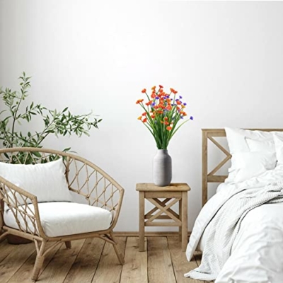 Silky Flower Store Artificial Outdoor Fake Flowers, UV Resistant Faux Gypsophila Shrubs, Indoor Outdoor Decor, 10 Bundles 32.5cm 16 16 Product: 10 Bundles Artificial Outdoor Fake Flowers UV Resistant Shrubs Plants, Faux Plastic Greenery Gypsophila for Indoor Outdoor Hanging Plants Garden Porch Window Box Home Wedding Farmhouse Decor