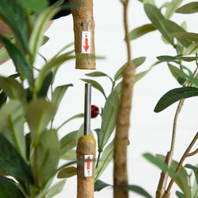 Product: Nearly Natural 6FT Tall Silk Faux Olive Tree for Home and Office Decor, Fake Potted Tree with Natural Wood Trunk, Realistic Branches and Lifelike Fruits