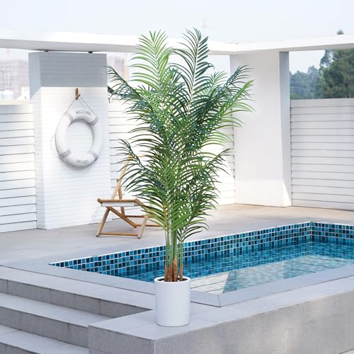 Product: ProDeco Artificial Palm Tree 6Ft Faux Silk Green Realistic Decorative Tall Fake Potted Plants Artificial for Bedroom Living Room Office Home Decor Indoor Outdoor