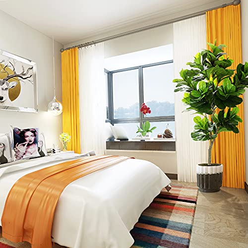 Product: OXLLXO 6ft Full Artificial Fiddle Leaf Fig Tree (72in) with Plastic Nursery Pot Faux Tree, Ficus Lyrata Fake Plant for Office House Farmhouse Living Room Home Decor (Indoor/Outdoor)