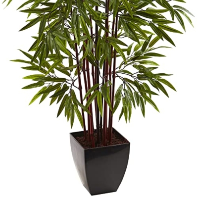Product: Nearly Natural 5ft. Bamboo Silk Tree with Planter