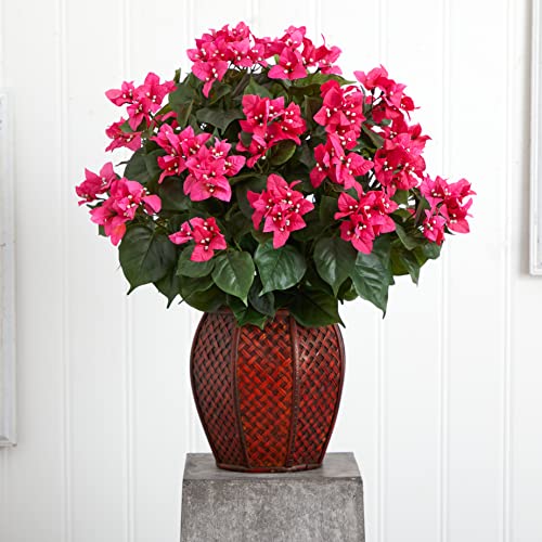 Product: Nearly Natural Bougainvillea with Vase Silk Plant