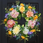 Product: Summer Wreaths for Front Door, Soomeir 24 Inch Spring Door Wreath with Hydrangea, for All Seasons Outside Indoor Outdoor Farmhouse Home Porch Wall Window Decor