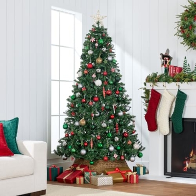 Silky Flower Store Artificial Christmas Tree, Best Choice Products Unlit Realistic Spruce, Dense Branches, Metal Base, 7.5ft 8 8 Product: Best Choice Products Artificial Christmas Tree, 7.5ft Premium Unlit Realistic Spruce Holiday Décor w/Dense Branches, Easy Assembly, Metal Base
