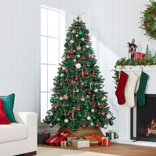 Silky Flower Store Artificial Christmas Tree, Best Choice Products Unlit Realistic Spruce, Dense Branches, Metal Base, 7.5ft 1 1 Product: Best Choice Products Artificial Christmas Tree, 7.5ft Premium Unlit Realistic Spruce Holiday Décor w/Dense Branches, Easy Assembly, Metal Base