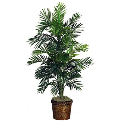 Product: Nearly Natural 5263-0308 56in. Areca Palm Silk Tree with Basket, Green,30" x 32" x 56"