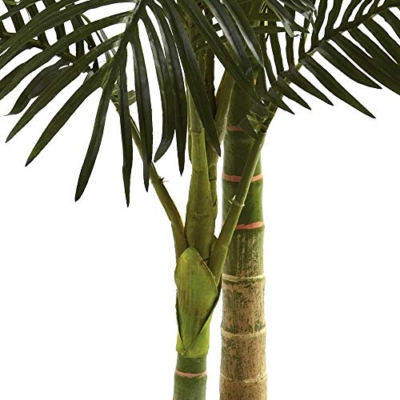 Product: Nearly Natural 5ft. Golden Cane Palm Artificial Tree, Green