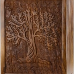 Product: INTAJ Handcarved Wooden Cremation Urn for Human Ashes - Tree of Life Design, 250 lbs Capacity, Suitable for Adult Men and Women - Decorative Funeral Urn Box and Casket