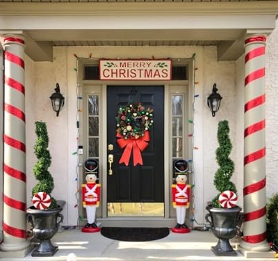 Product: 3ft Artificial Spiral Boxwood Topiary Trees Faux Plants Outdoor Front Porch Decor (2 Pack Lush)