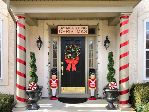 Product: 3ft Artificial Spiral Boxwood Topiary Trees Faux Plants Outdoor Front Porch Decor (2 Pack Lush)