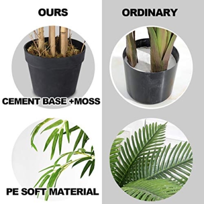 Product: 5ft Goplus Artificial Bamboo Tree - Realistic Faux Plant for Home & Office Decor