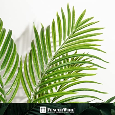 Product: Fencer Wire Artificial Palm Tree - 5/6/7 Feet Faux Dypsis Lutescens Potted Plant for Modern Home Office Decor, Perfect Housewarming Gift